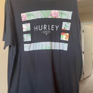 Hurley Black Graphic T-Shirt for Men